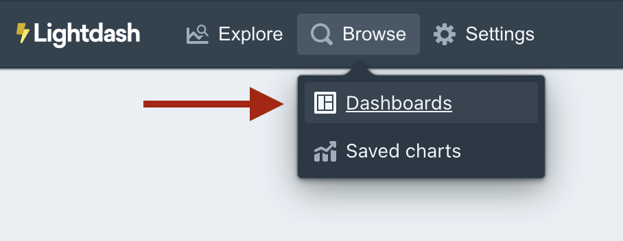 browse dashboards