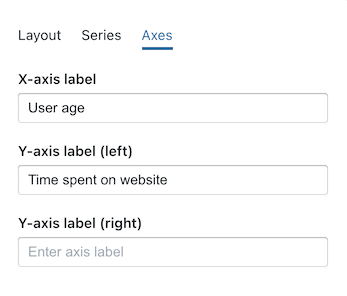 configure axes options