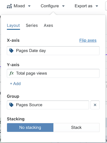configure layout options